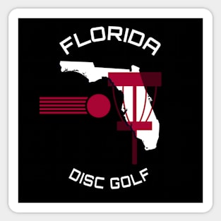 Florida Disc Golf - State Shape Dark Sticker